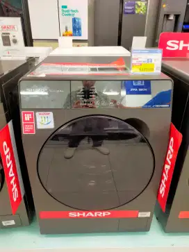 PROMO CICILAN MESIN CUCI SHARP 12KG FRONT LOADING