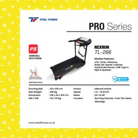 Treadmill elektrik TL-266 alat olahraga CDS-819