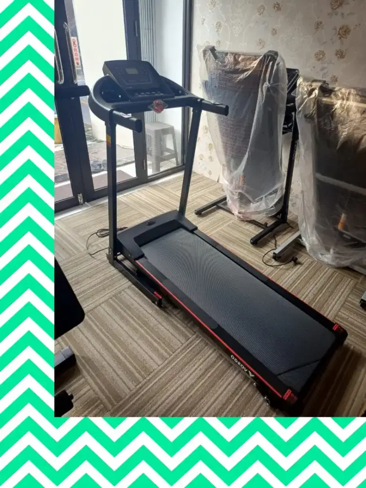 Treadmill ekektrik New Mecca alat olahraga DBG-737
