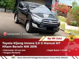 [ PAJAK PANJANG ] Toyota Kijang Innova 2.0 G MT Hitam Bensin 2016 2017