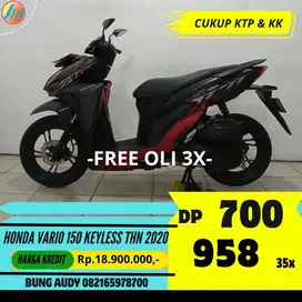 HONDA VARIO 150 KEYLESS TAHUN 2020 BISA CASH, KREDIT/ TUKAR TAMBAH