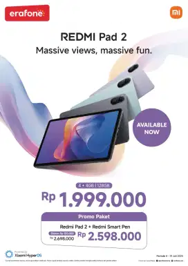 BARU!! REDMI PAD 2 (CUMA 2 JUTAAN)