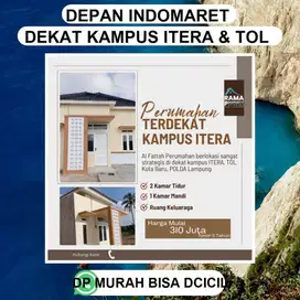 RUMAH DEKAT KAMPUS ITERA DEPAN INDOMARET KAMPUS ITERA