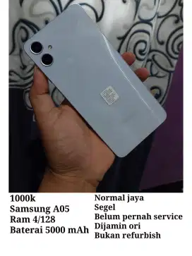 Samsung A05 4/128 hp saja dijamin ori bukan refurbish