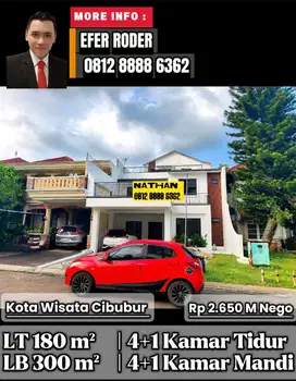 Rumah bagus & besar dijual murah kota wisata