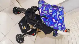 Stroller Labeille Flour 503 Biru NaVi / Dorongan Bayi / Free ongkir
