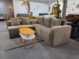 Sofa L hugo. Include meja. Gratis ongkir jogja