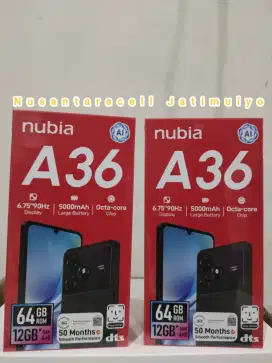 Melayani tukar tambah handphone - Nubia A36 4+64GB