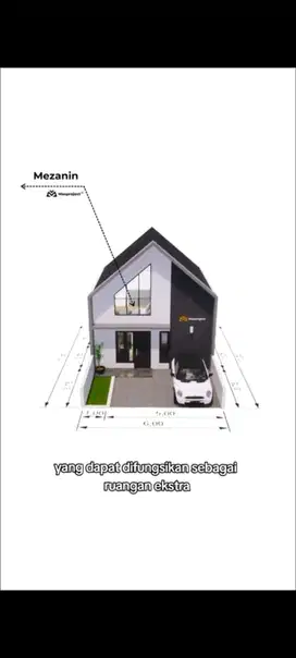 4 Unit Rumah Baru Type Mezanine Indent STU 3 Bulan di Medokan Sawah