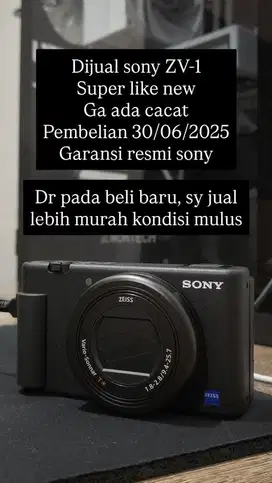 BNOB sony Zv-1 pembelian 30 juni 2025
