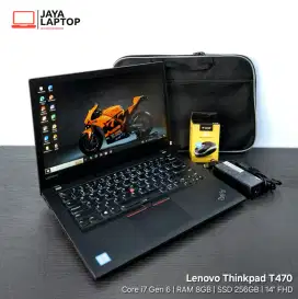 Lenovo Thinkpad T470 Core i7 RAM 8GB SSD 256GB 14 Laptop Second Bekas