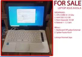 Dijual Leptop Core I3