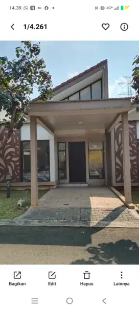 Disewakan Rumah baru Semi Furnish di Podomoro Golf View Cimanggis