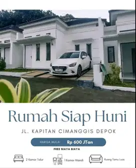 Di jual rumah 600 jutaan samping exit tol Cisalak