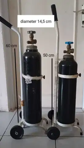 Tabung Gas Oksigen + Trolley