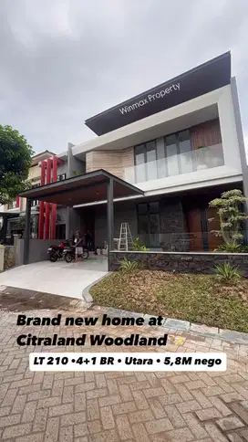 DIJUAL RUMAH BARU GRESS WOODLAND CITRALAND