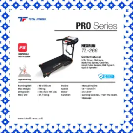Treadmill elektrik TL-266 alat olahraga CDS-819