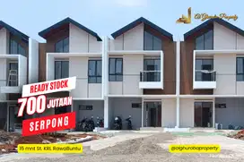 RUMAH SIAP HUNI 2 LANTAI DKT MALL PARADISE WALK SERPONG 700 JTAN SHM