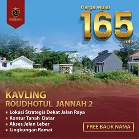 Ready Kavling Murah dan Strategis Roudhotul Jannah 2