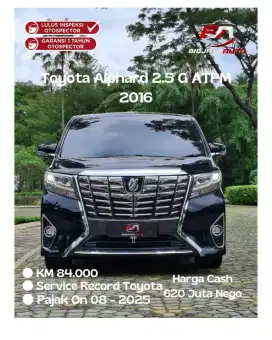 Di jual Alphard G ATPM 2016, istimewa
