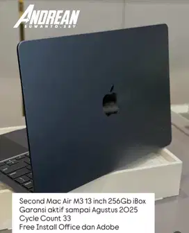 Second macbook Air M3 13inch 256gb iBox