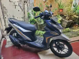 Honda Beat Deluxe 2021 Biru-silver Full orisinil.