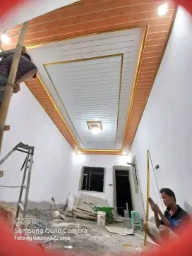 Plafon pvc terpasang dan menjual matrial plafon pvc