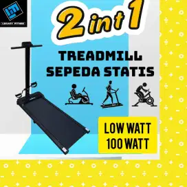 Treadmill elektrik Sepeda statis Legacy Alpaca 2 in1 alat olahraga JBC