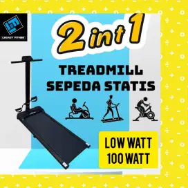 Treadmill elektrik Sepeda statis Legacy Alpaca 2 in1 alat olahraga JBC
