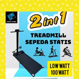 Treadmill elektrik Sepeda statis Legacy Alpaca 2 in1 alat olahraga JBC