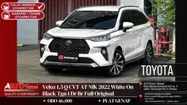 Toyota Veloz 1.5 Q CVT AT NIK 2022 White On Black