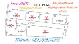 Tanah 100m2 di ANTASURA Pegunyangan Denpasar Utara