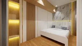 interior desain kitchen set kamar set wardrobe lemari backdrop tv