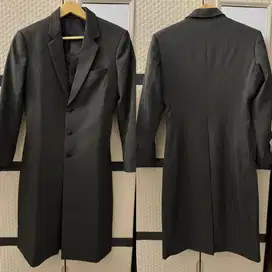 Overcoat Coat Jas Blazer Abu Zara Size M Wool Asli
