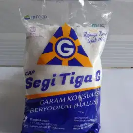 Jual garam segitiga G putih bersih