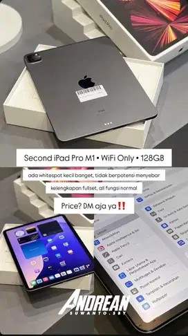 Ipad pro m1 128gb wifi 11inch