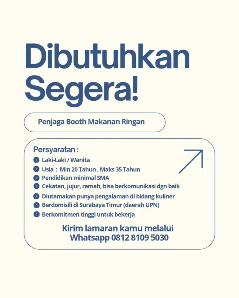 Penjaga Booth Makanan Ringan
