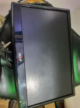 Monitor acer H163HQ kondisi layar blanck hitam.mesin nyala.