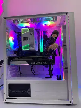 CPU Komputer Gaming Editing Ryzen 7 8700F 16GB VGA RTX 3060Ti