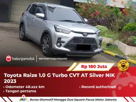 [ TANGAN PERTAMA ] Toyota Raize 1.0 G Turbo CVT AT Silver 2023/2024
