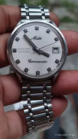 Jam mido commander ocean star datoday automatic Full Original