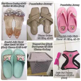 Sendal/flatshoes Wanita Preloved dan Ada Barang Baru
