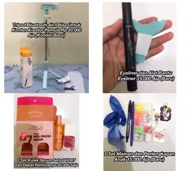 Barang baru semua alat konten, eyeliner, set kutek serum, mainan anak