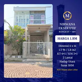 Rumah Nirwana Eksekutif Wonorejo Rungkut dkt Kedung Baruk MERR STIKOM