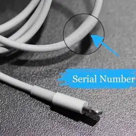 Kabel Iphone 11 12 13 pro Original Ada Serial Number di kabel