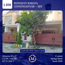 Rumah Rungkut Barata dkt Medokan Gununganyar Pondok Tjandra Tol Juanda