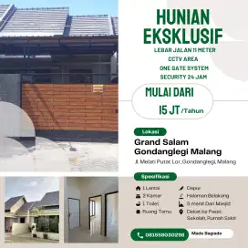 Sewa Rumah Grand Salam,Gondanglegi Malang dekat Kepanjen dan Pakisaji