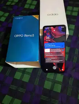 Oppo Flagship Reno 3 4G 8/128 Fullset , Mulus, Normal, Siap Pakai !