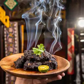 Rendang hitam daging sapi premium nikmat dan lezat