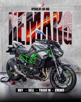 Kawasaki Z900 Tahun 2025 Warna Hitam odo 1 PERAK Full Original
